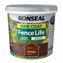 Ronseal One Coat Fence Life - Red Cedar 5L