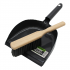 Buffalo Heavy Duty Metal Dustpan and Wooden Brush
